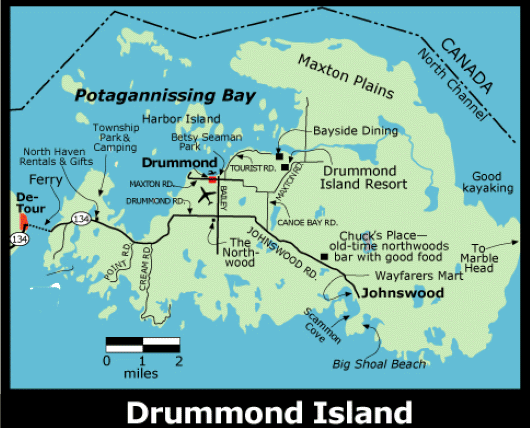 drummond island map